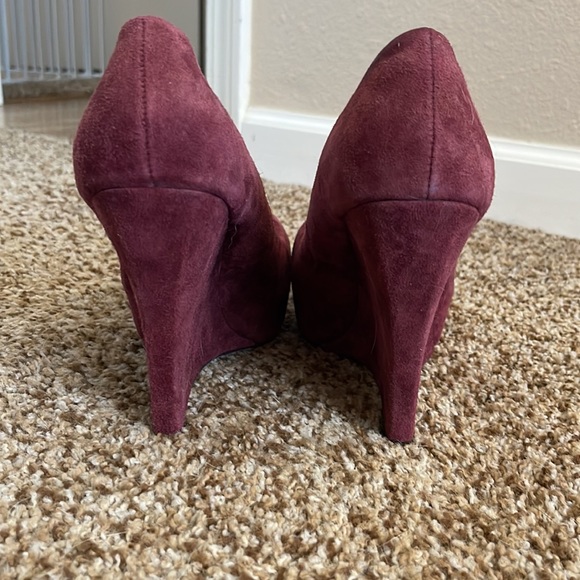 L.A.M.B. x Gwen Stefani suede wedge platforms - Picture 3 of 4